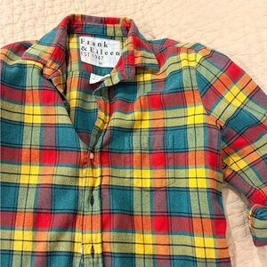 Frank & Eileen “Eileen” Colorful Plaid flannel button up Shirt